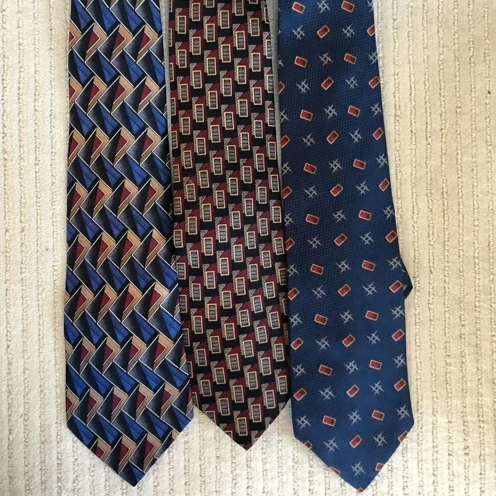 Three Designer Neck Ties